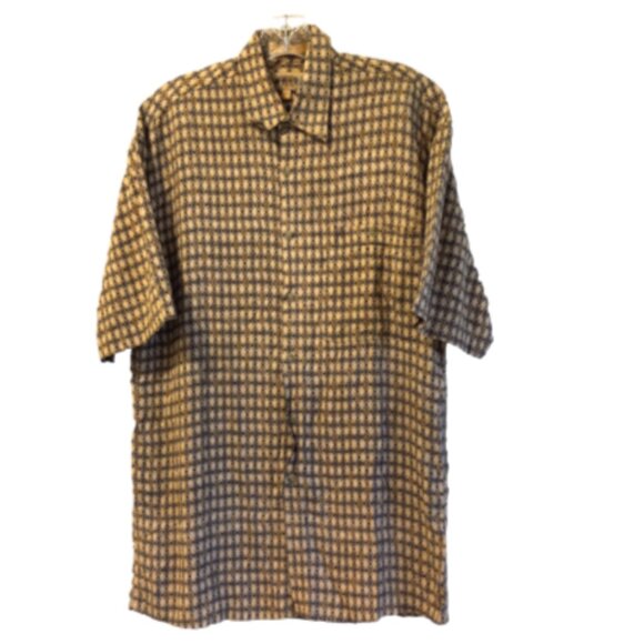 Campia Moda Men’s Hawaiian Shirt Size S Short Sleeve Button Point Collar - Picture 3 of 15